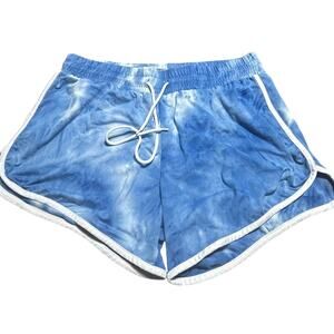 Bobbie Brooks Blue Tie-Dye Athletic Shorts